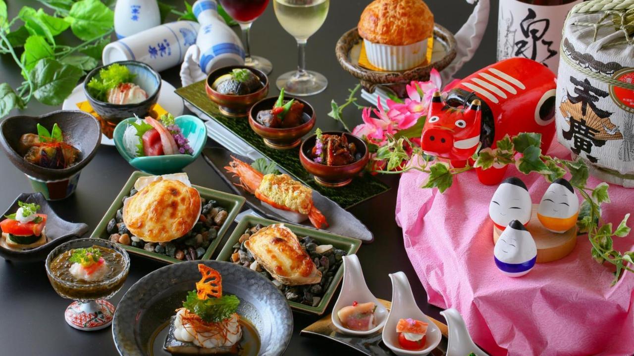 Отель Ooedo Onsen Monogatari Aizu Экстерьер фото